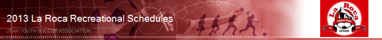 2013 La Roca Rec Spring Schedules banner